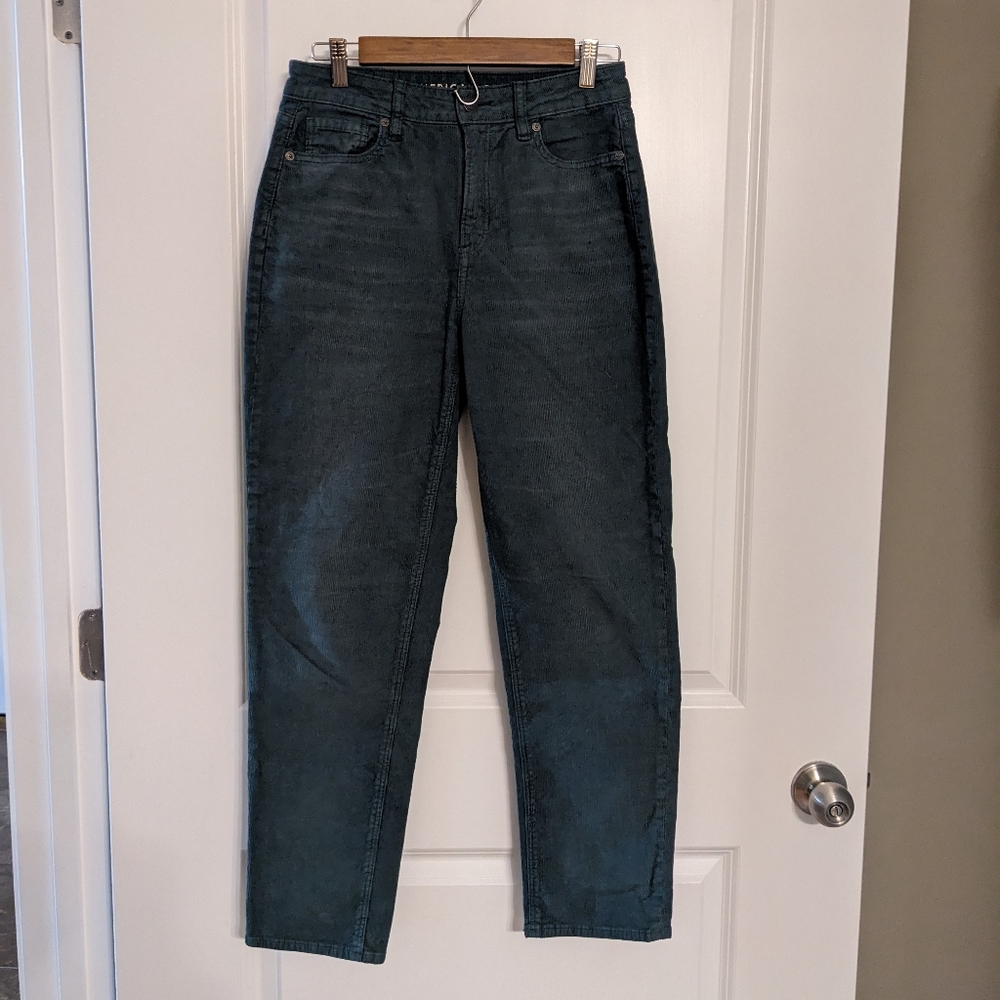 American Eagle Women's Corduroy Pants Dark Green Size 4 Regular